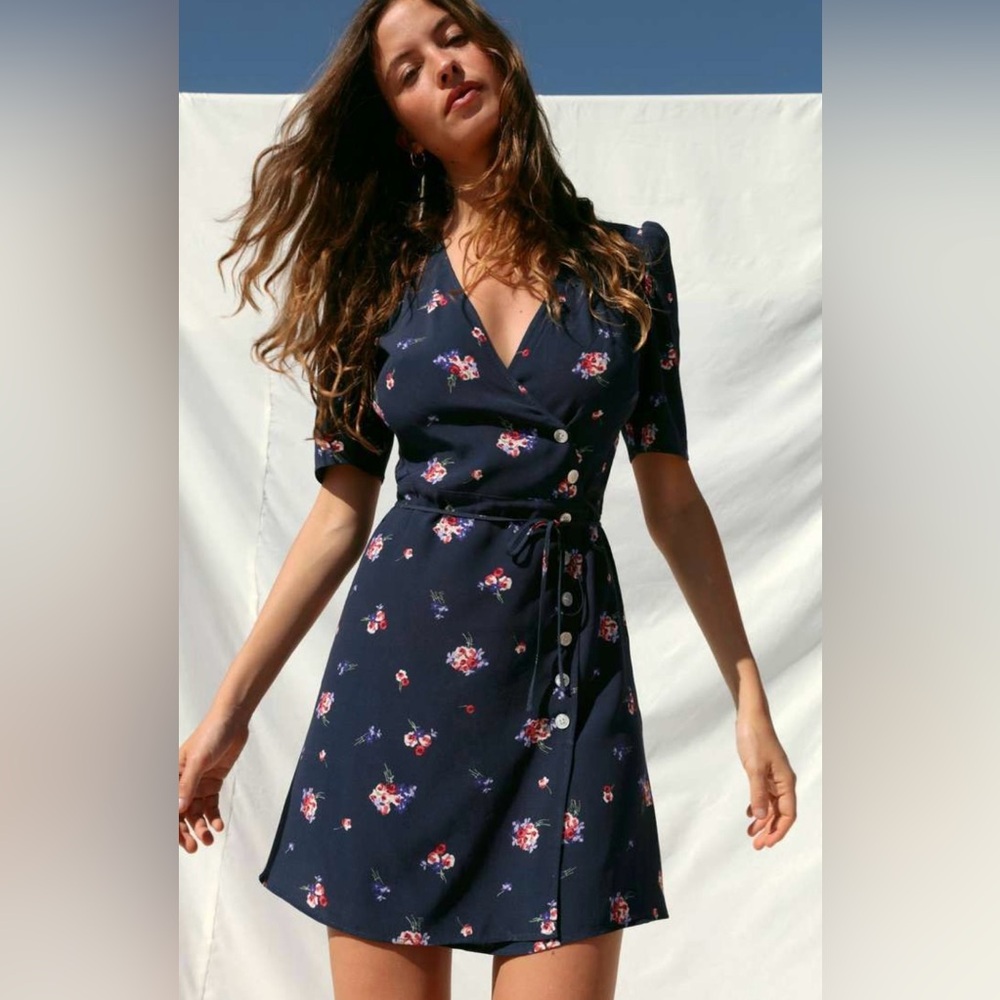 Rouje Gabinette Floral Wrap Dress